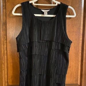 Chic Black Layered Top